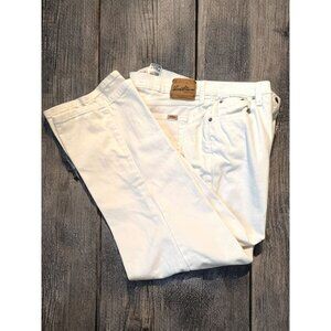 Levis Strauss Signature Women's White Jeans Size Misses 14 Short